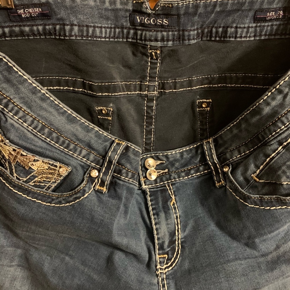 Vigoss Jeans, Chelsea boot cut, Size 20/L 26 boot
